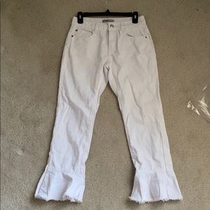 Zara cropped flare jeans